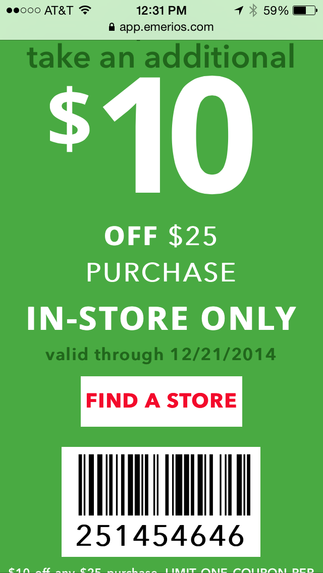 payless coupon 1 off 25